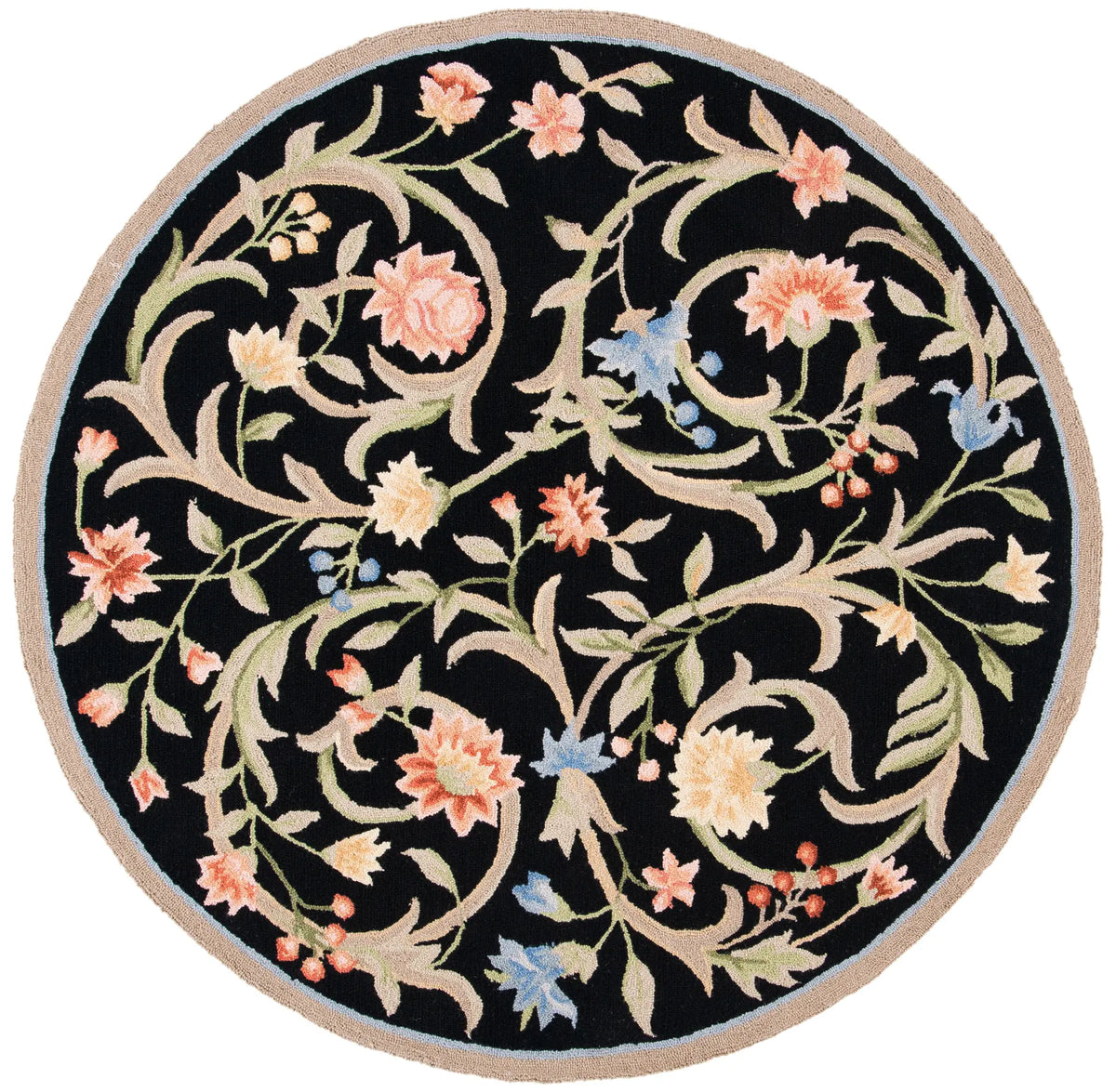 Safavieh Chelsea 5'-6" x 5'-6" Rug in Black