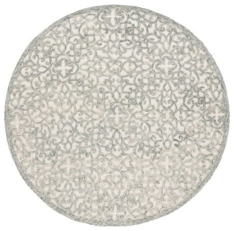 Safavieh Trace 6'-0" x 6'-0" Rug in Charcoal / Ivory