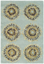 Safavieh Soho 2'-0" x 3'-0" Rug in Light Blue / Multi