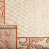 Safavieh Courtyard 4'-0" x 5'-7" Rug in Natural / Terra