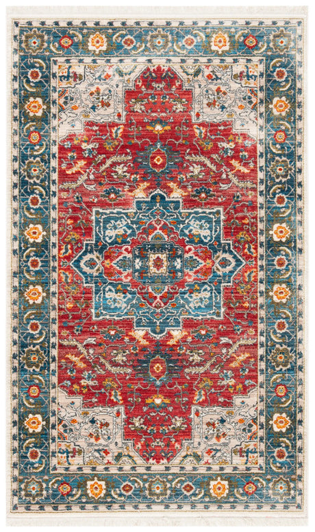 Safavieh Vintage Persian 3'-0" x 5'-0" Rug in Red / Blue