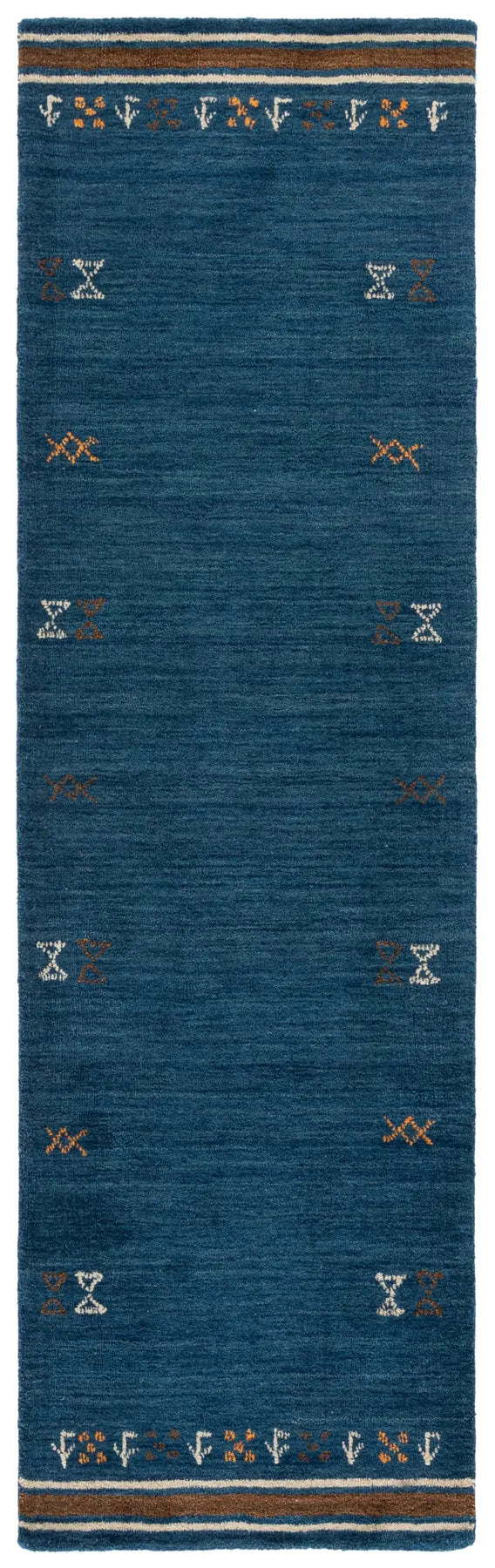Safavieh Himalaya 2'-3" x 8'-0" Rug in Blue / Rust