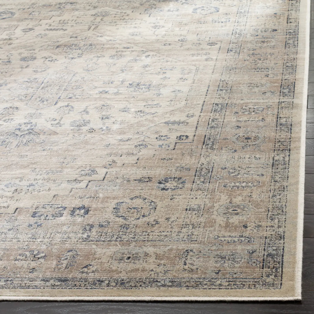 Safavieh Vintage 4'-0" x 5'-7" Rug in Stone / Blue