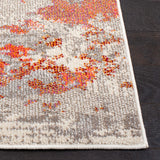 Safavieh Madison 4'-0" x 6'-0" Rug in Grey / Orange