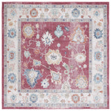 Safavieh Phoenix 500 6'-7" x 6'-7" Rug in Red