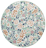 Safavieh Cabana 5'-1" x 5'-1" Rug in Green / Navy