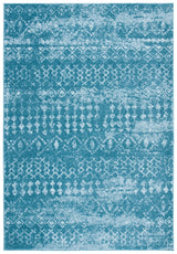 Safavieh Tulum 4'-0" x 6'-0" Rug in Turquoise / Blue