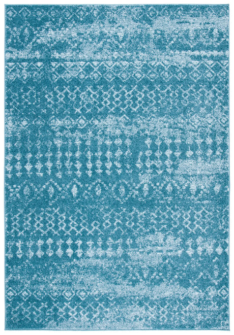 Safavieh Tulum 4'-0" x 6'-0" Rug in Turquoise / Blue