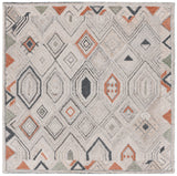 Safavieh Marquee 6'-0" x 6'-0" Rug in Rust / Grey