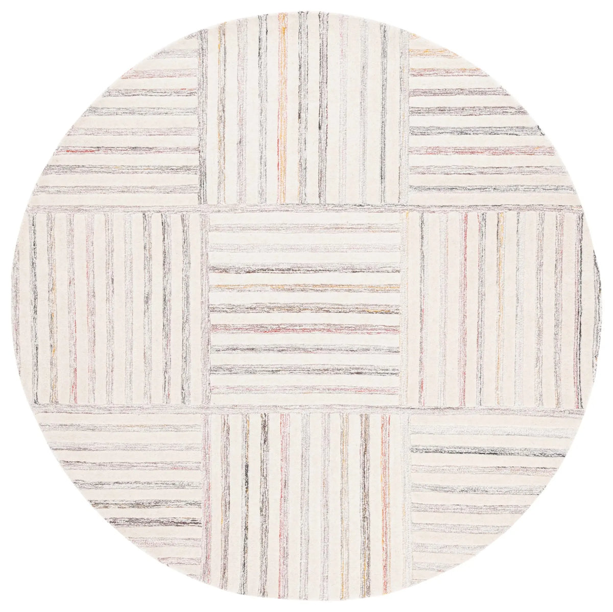 Safavieh Metro 6'-0" x 6'-0" Rug in Red / Ivory