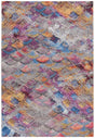 Safavieh Barbados 500 4'-0" x 6'-0" Rug in Grey Purple / Blue Gold