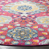 Safavieh Madison 5'-3" x 5'-3" Rug in Fuchsia / Gold