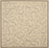 Safavieh Courtyard 6'-7" x 6'-7" Rug in Natural / Brown
