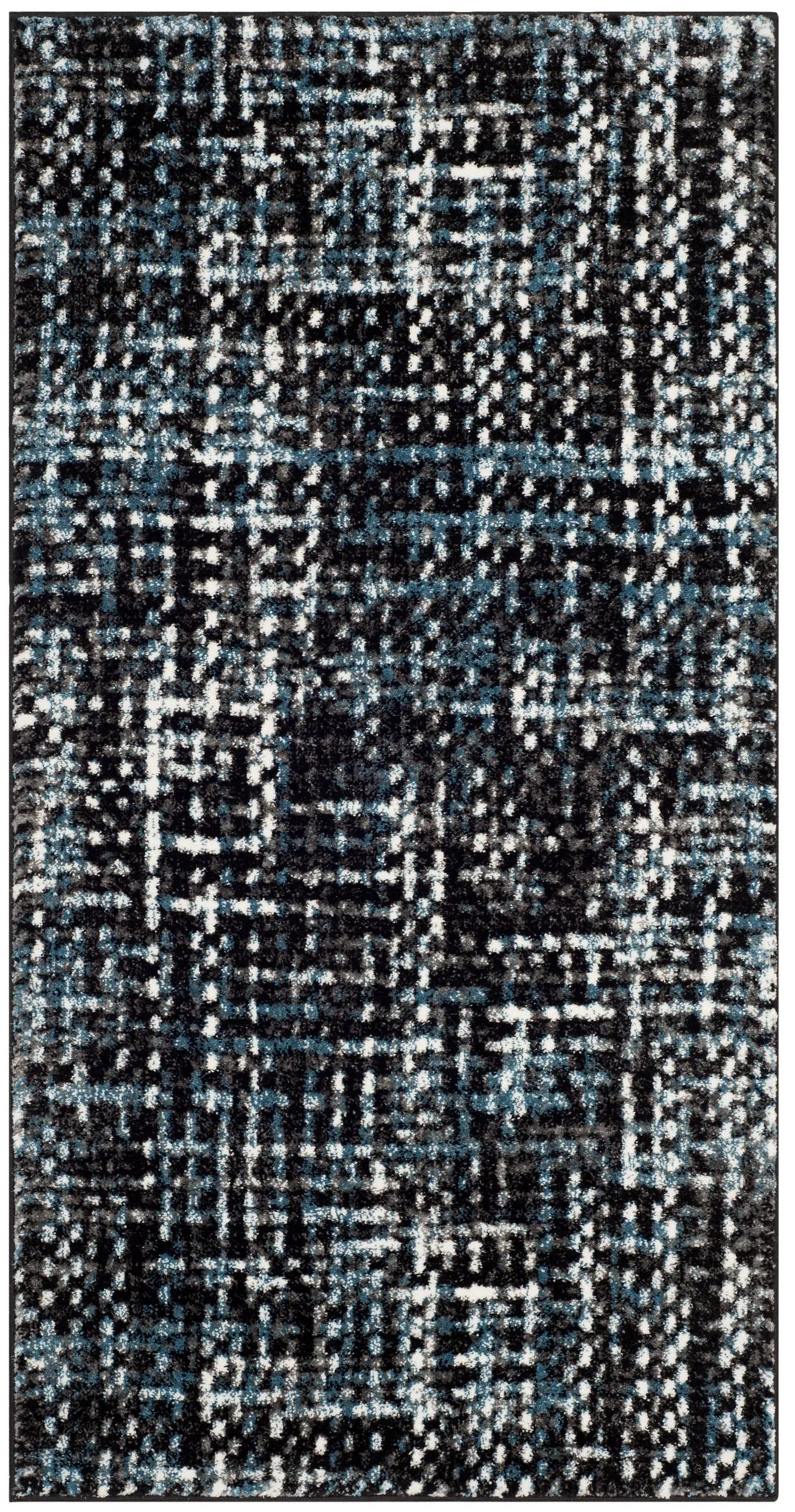 Safavieh Porcello 2'-7" x 5'-0" Rug in Charcoal / Blue