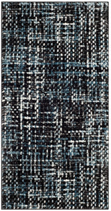 Safavieh Porcello 2'-7" x 5'-0" Rug in Charcoal / Blue