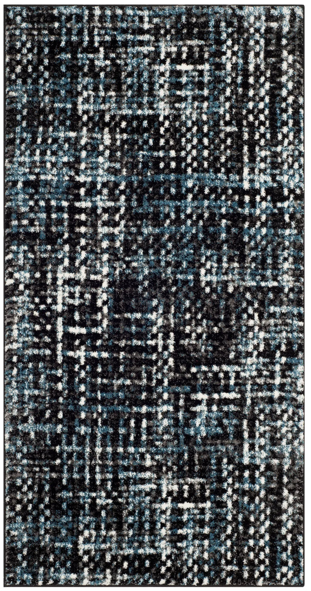 Safavieh Porcello 2'-7" x 5'-0" Rug in Charcoal / Blue
