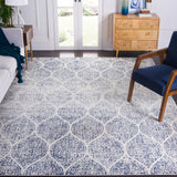 Safavieh Madison 10'-0" x 14'-0" Rug in Cream / Royal Blue