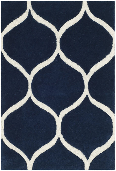 Safavieh Cambridge 2'-0" x 3'-0" Rug in Dark Blue / Ivory