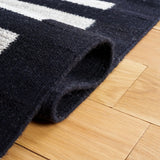 Safavieh Striped Kilim 4'-0" x 6'-0" Rug in Beige / Black