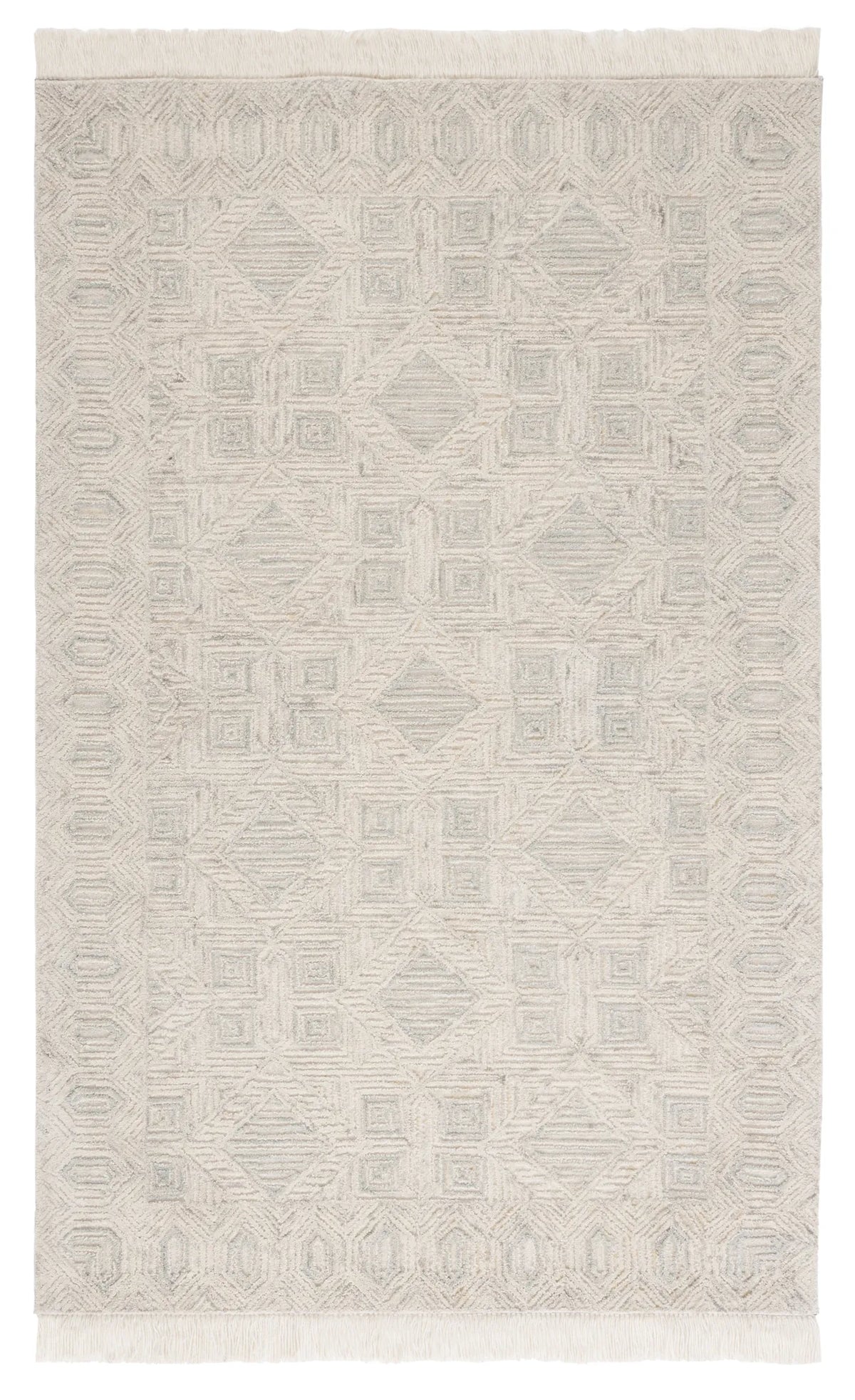 Safavieh Ikat 4'-0" x 6'-0" Rug in Ivory / Grey