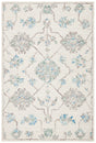 Safavieh Micro-Loop 4'-0" x 6'-0" Rug in Ivory / Grey