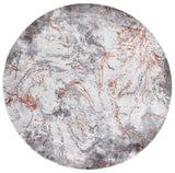 Safavieh Craft 6'-7" x 6'-7" Rug in Grey / Orange