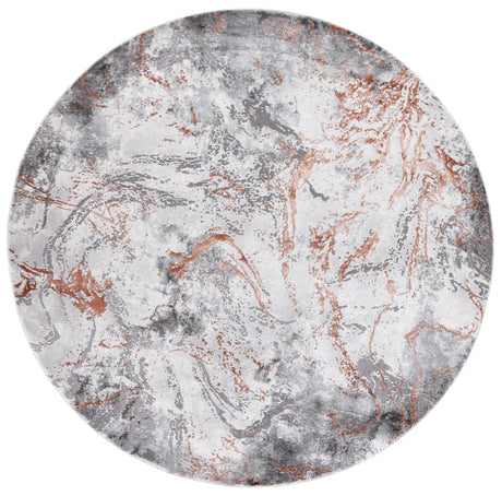 Safavieh Craft 6'-7" x 6'-7" Rug in Grey / Orange