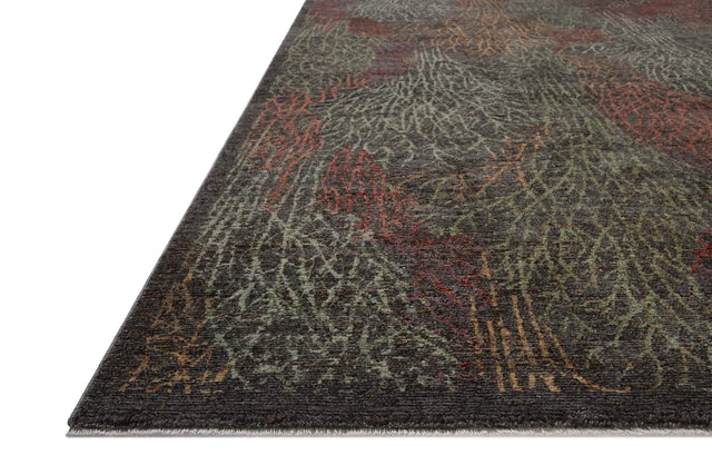Loloi Winchester WNC-10 Traditional Power Loomed Ink, Multi Rug - rug corner