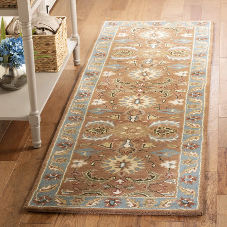 Safavieh Heritage 2'-3" x 14'-0" Rug in Brown / Blue