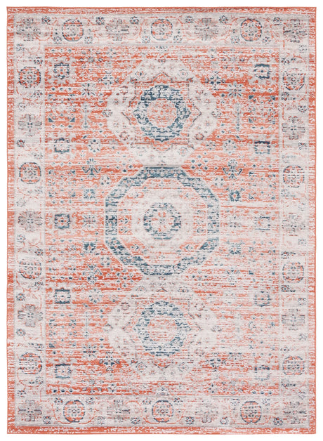 Safavieh Madison 800 4'-5" x 6'-5" Rug in Rust / Ivory