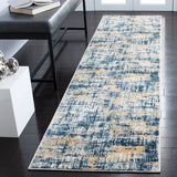 Safavieh Skyler 2'-2" x 9'-0" Rug in Navy / Gold