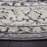Safavieh Brentwood 6'-7" x 6'-7" Rug in Grey / Black