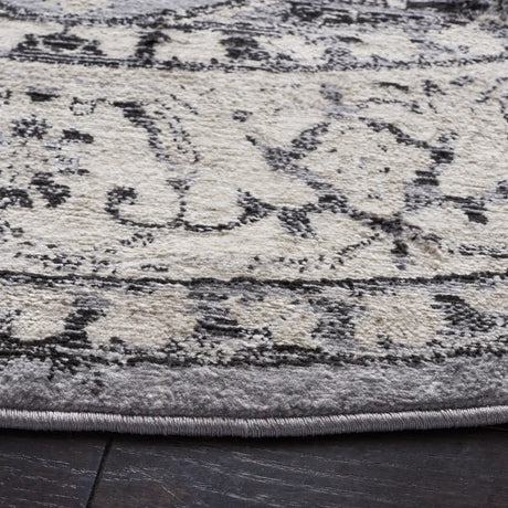 Safavieh Brentwood 6'-7" x 6'-7" Rug in Grey / Black