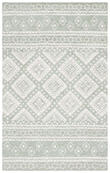 Safavieh Micro-Loop 4'-0" x 6'-0" Rug in Sage / Ivory