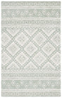 Safavieh Micro-Loop 4'-0" x 6'-0" Rug in Sage / Ivory