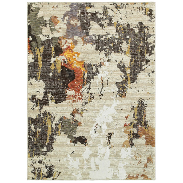 Oriental Weavers Sphinx Evolution 7770J Beige/Charcoal Rugs - main flat
