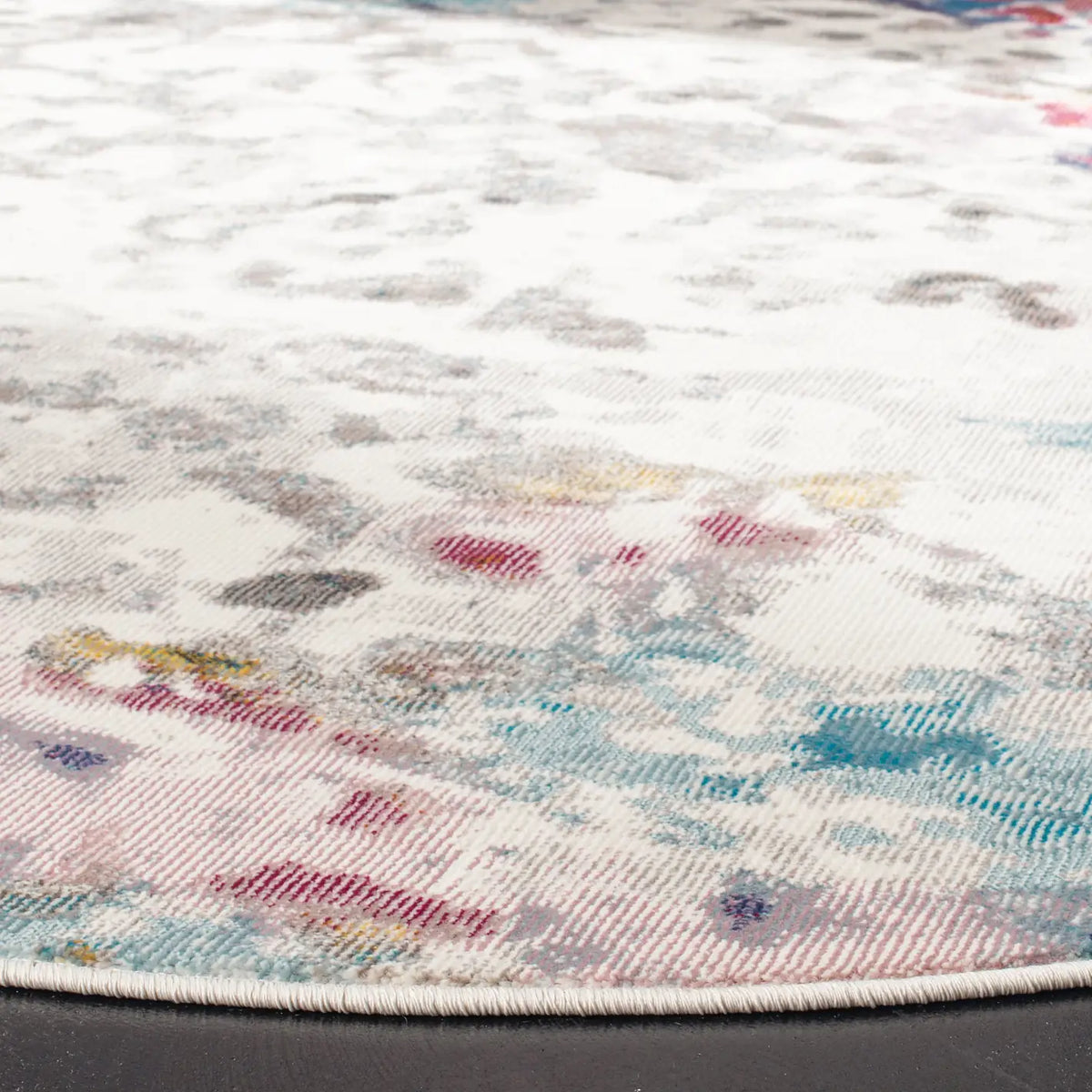 Safavieh Aria 6'-5" x 6'-5" Rug in Cream / Dark Teal