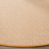 Safavieh Montauk 6'-0" x 6'-0" Rug in Ivory / Rust