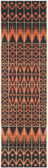 Safavieh Kenya 2'-3" x 8'-0" Rug in Orange / Black