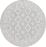 Safavieh Courtyard 6'-7" x 6'-7" Rug in Light Grey / Dark Grey