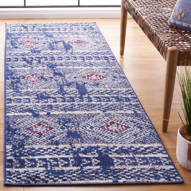 Safavieh Adirondack 2'-6" x 8'-0" Rug in Navy / Light Grey