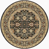 Dynamic Rugs Yazd 2803 Black  /  Black Rugs - Round
