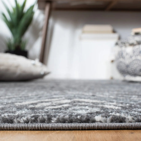 Safavieh Amsterdam 4'-0" x 6'-0" Rug in Dark Grey / Light Grey