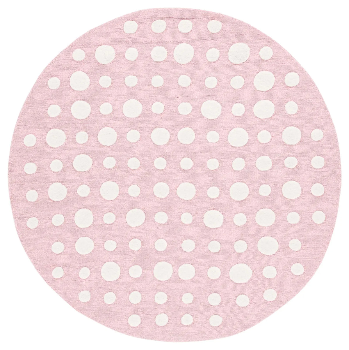 Safavieh Safavieh Kids 5'-0" x 5'-0" Rug in Pink / Ivory