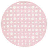 Safavieh Safavieh Kids 5'-0" x 5'-0" Rug in Pink / Ivory