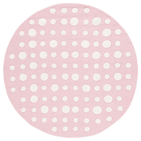 Safavieh Safavieh Kids 5'-0" x 5'-0" Rug in Pink / Ivory