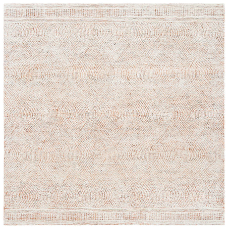 Safavieh Abstract 6'-0" x 6'-0" Rug in Ivory / Rust