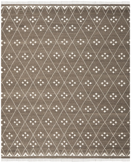 Safavieh Natural Kilim 10'-0" x 14'-0" Rug in Brown / Ivory