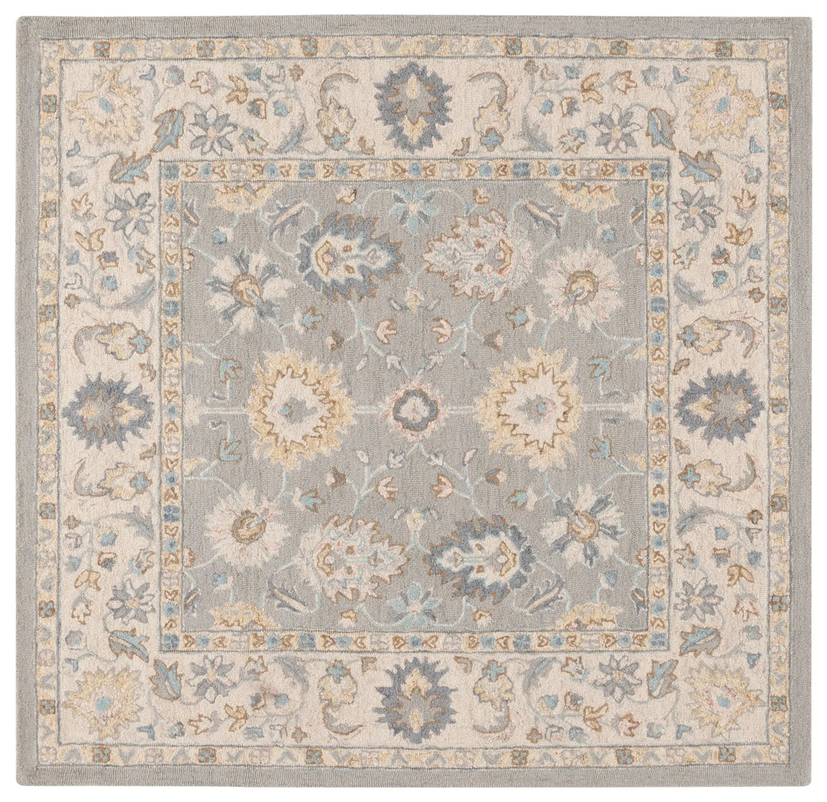 Safavieh Martha Stewart 6'-0" x 6'-0" Rug in Grey / Ivory