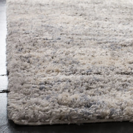 Safavieh Berber Shag 200 5'-3" x 7'-6" Rug in Grey Blue / Cream